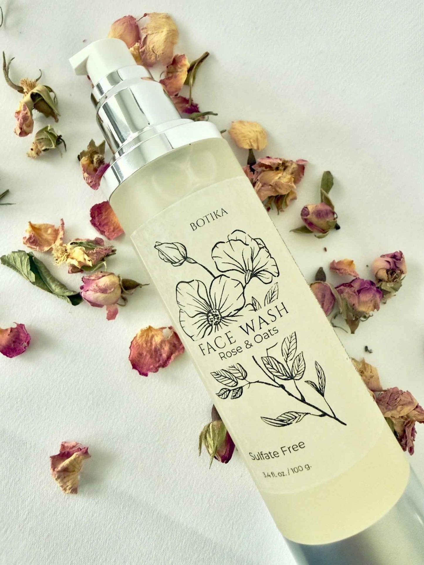 Rose & Oat Gentle Face Wash for Sensitive Skin