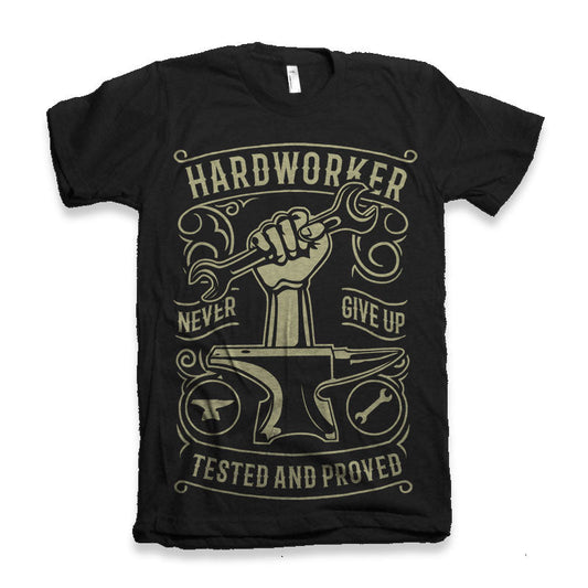 Hard Worker Men's Bamboo Viscose/Organic Cotton Short Sleeve Graphic T-Shirt