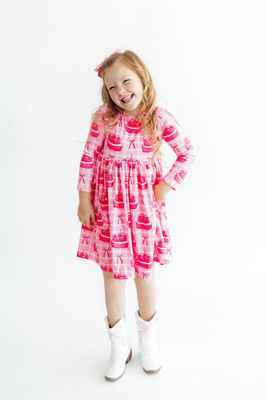 Make a Wish L/S Pocket Twirl Dress
