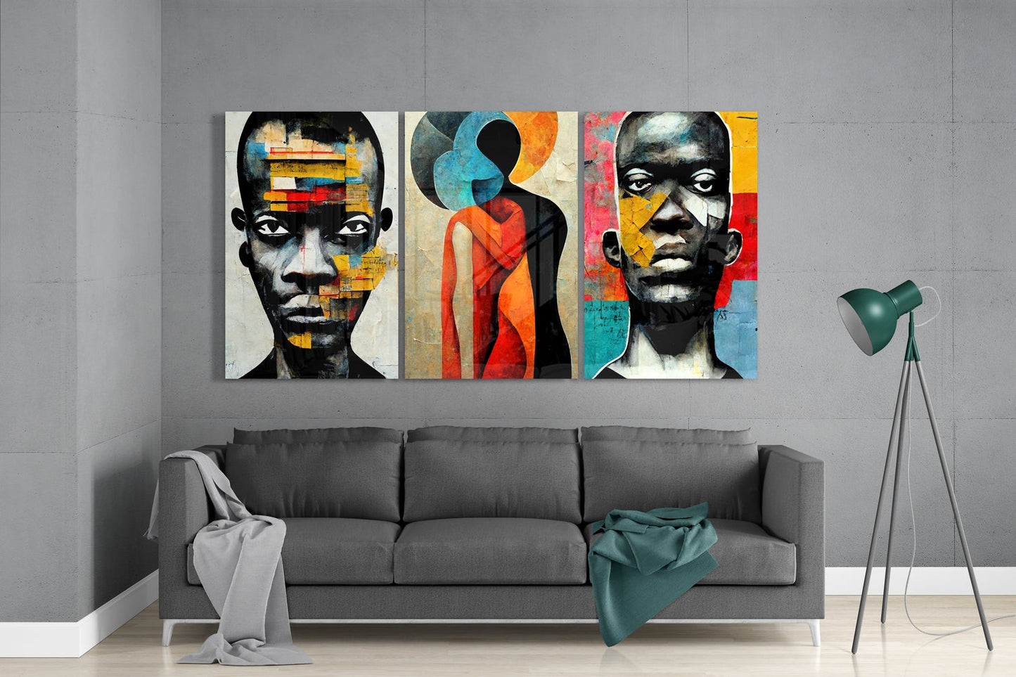 Afriki Glass Wall Art