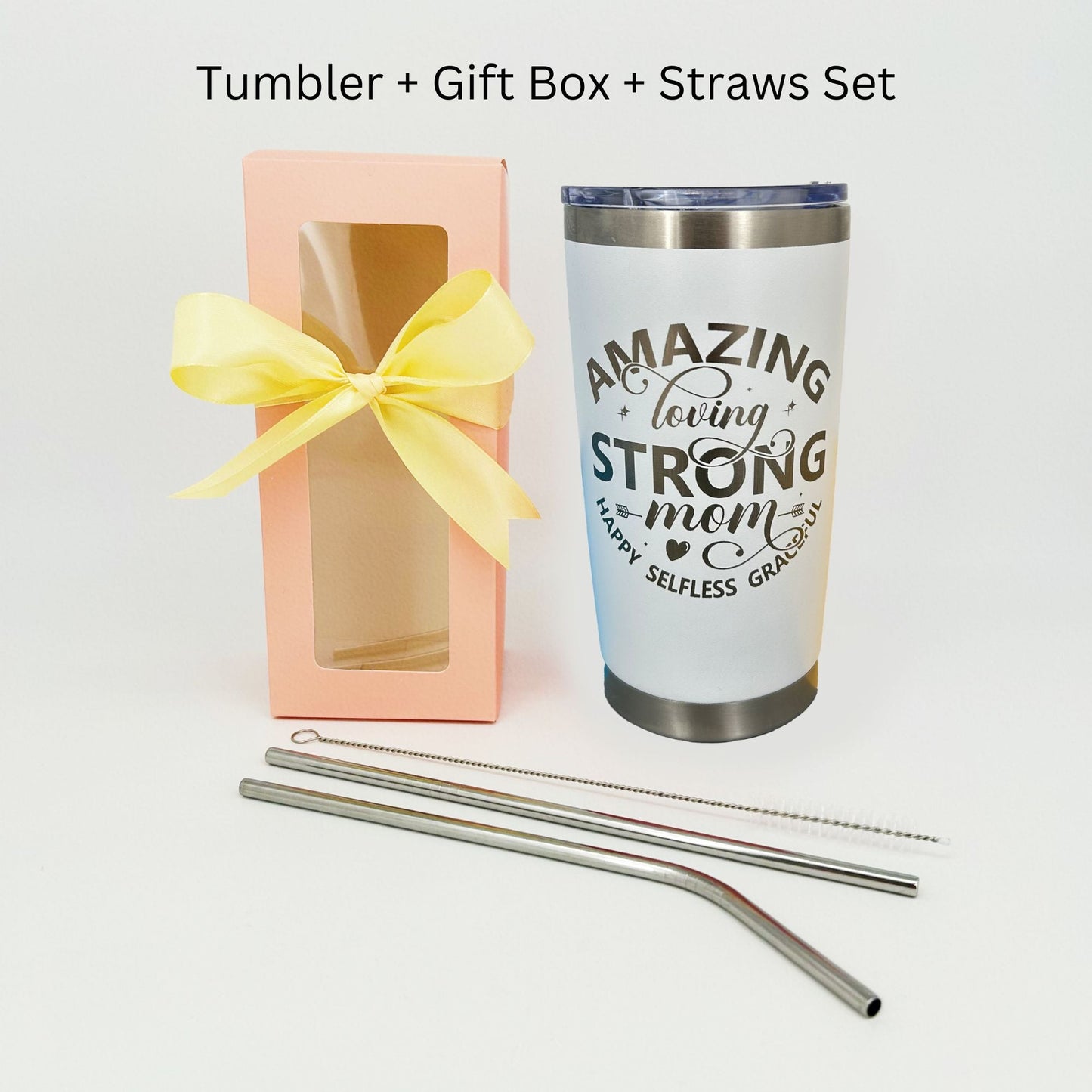 Personalized Best Mom Ever Tumbler - Birthday Christmas Gift for Moms
