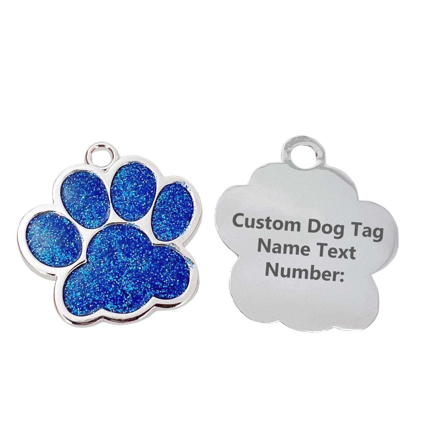 Personalized Dog Tags and Cat Tags with Chain Custom Engraved Pet Tag