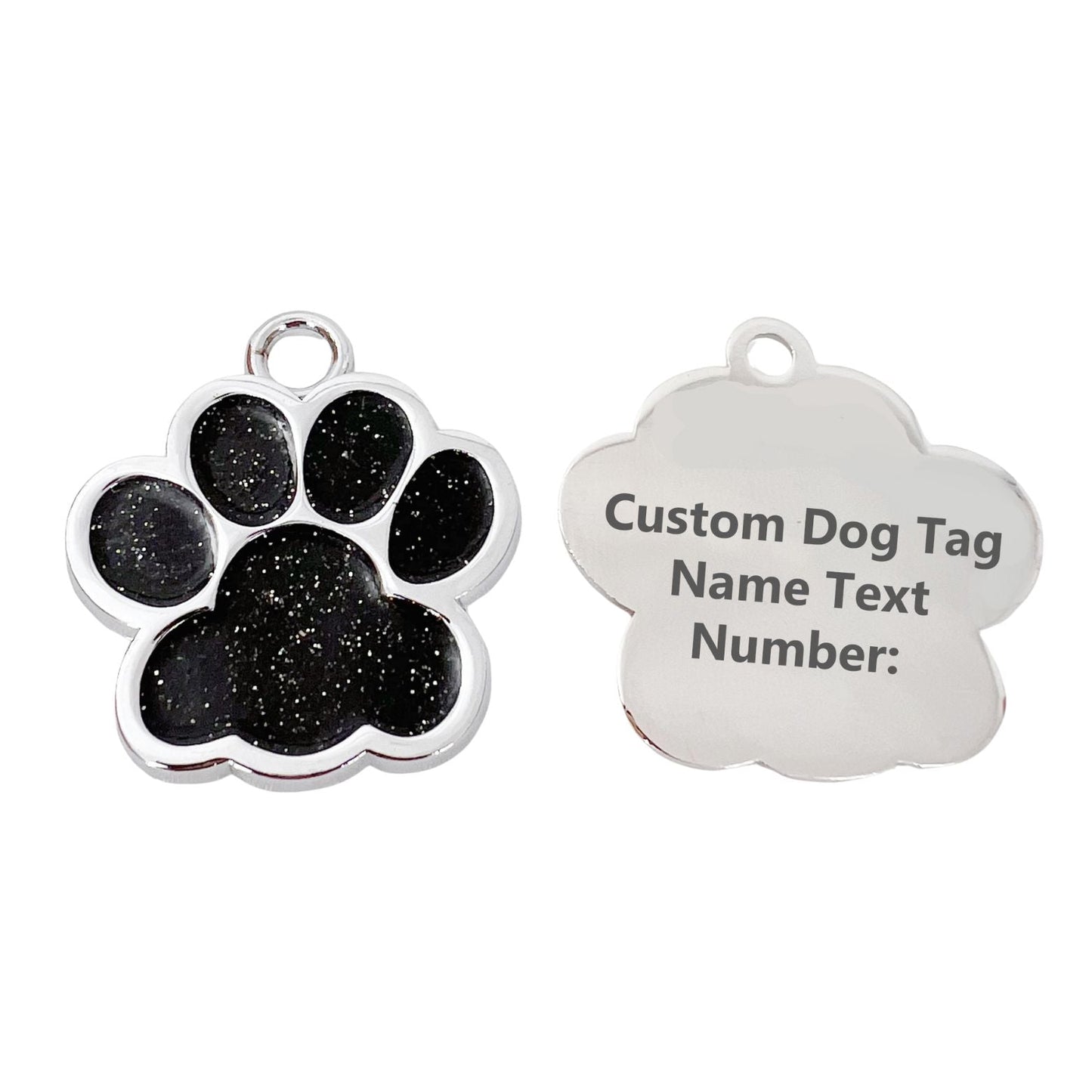 Personalized Dog Tags and Cat Tags with Chain Custom Engraved Pet Tag