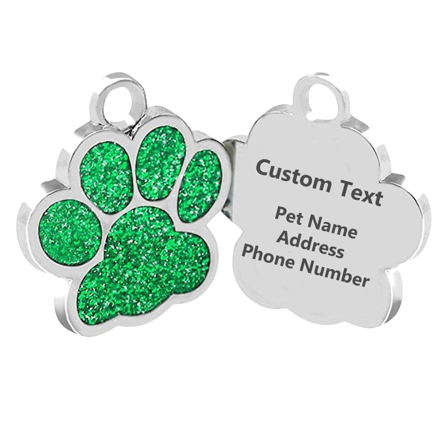 Personalized Dog Tags and Cat Tags with Chain Custom Engraved Pet Tag