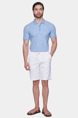 The Mercerized Cotton Polo (Summer Sky Blue) - Shaketea