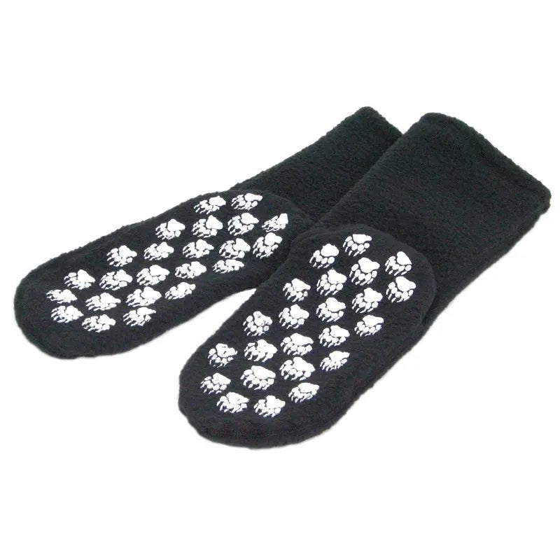 Polar Feet SUPER STRETCHY Fleece Socks - Black