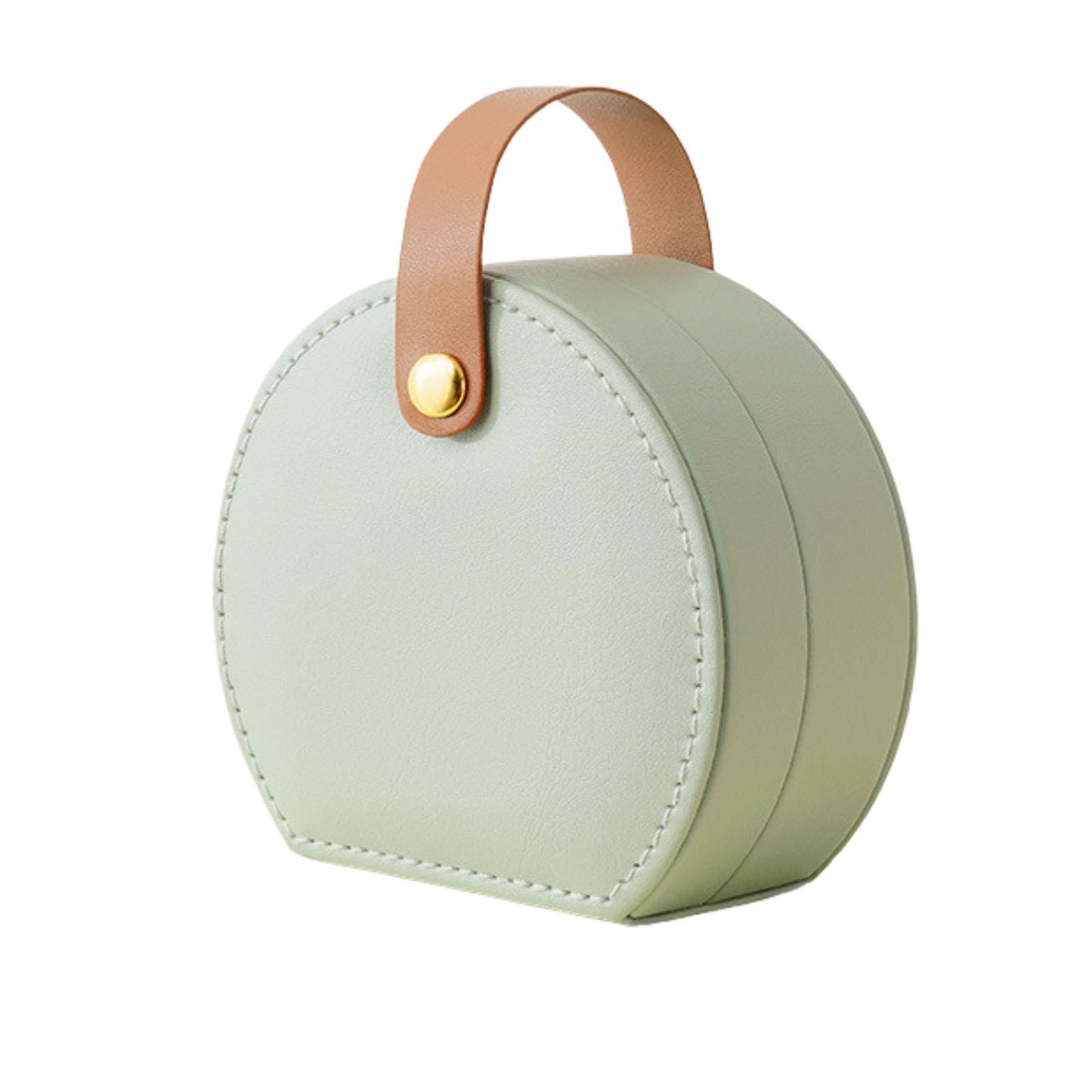 PU Leather Mini Travel Jewelry Accessory Box Organizer Portable Storage Case
