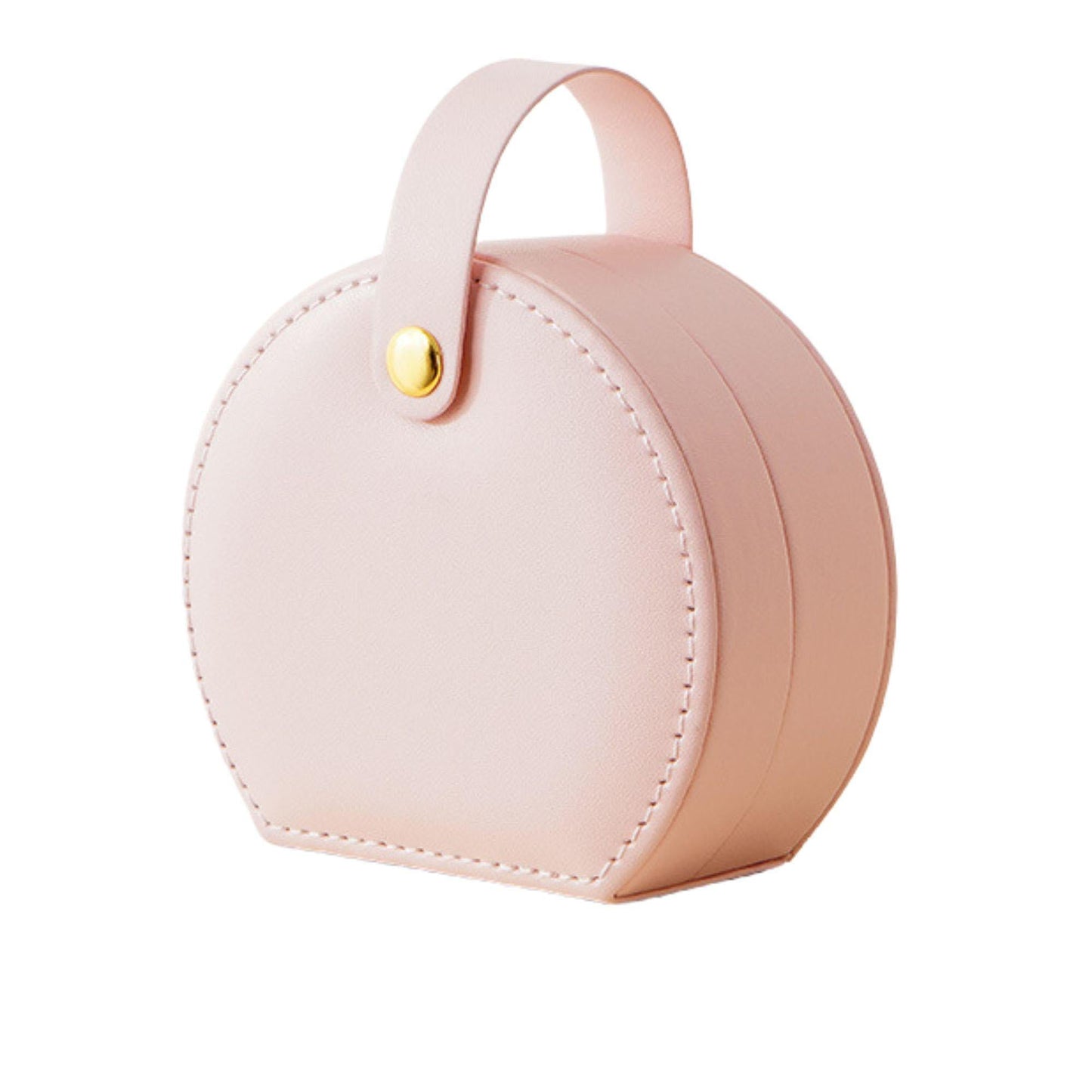 PU Leather Mini Travel Jewelry Accessory Box Organizer Portable Storage Case