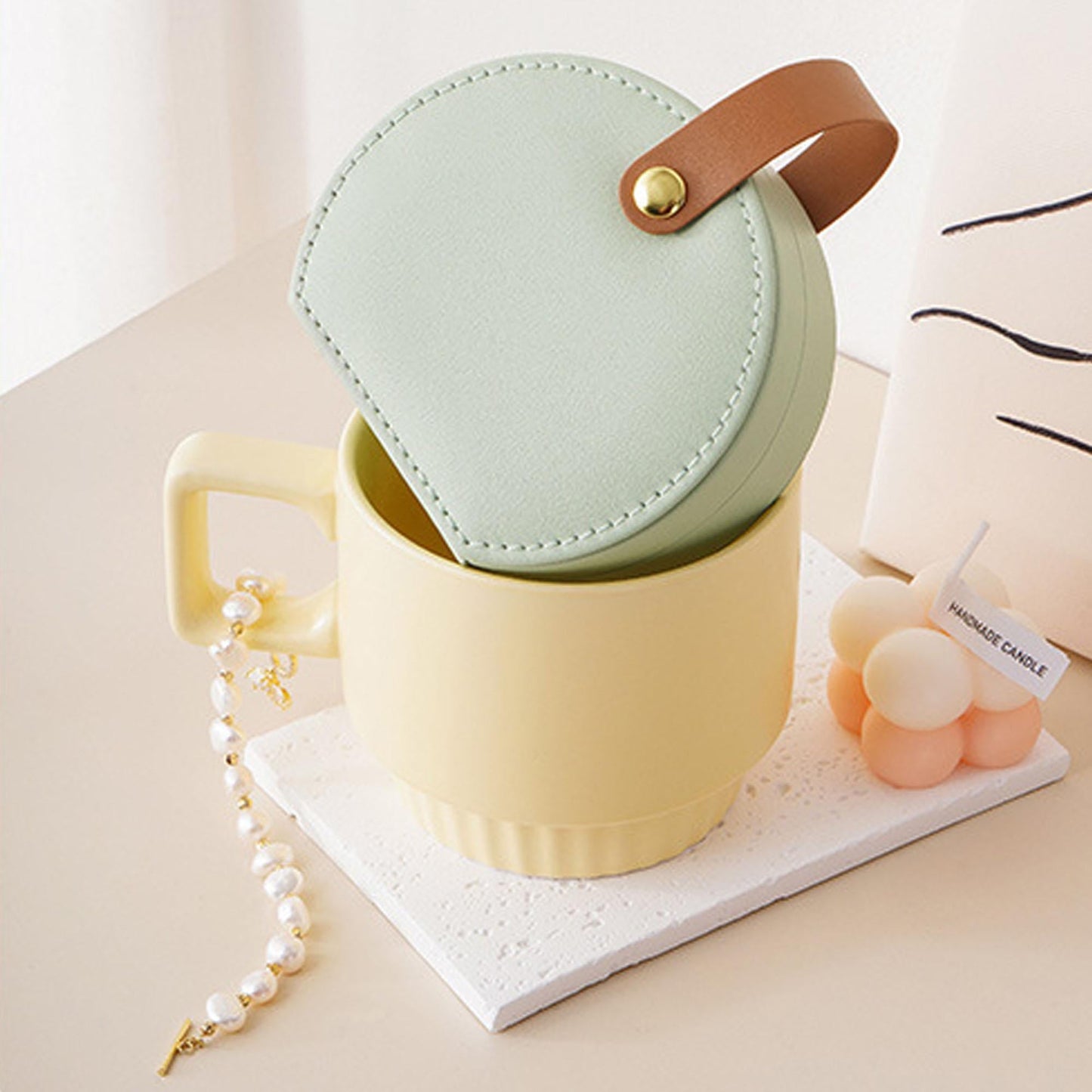 PU Leather Mini Travel Jewelry Accessory Box Organizer Portable Storage Case