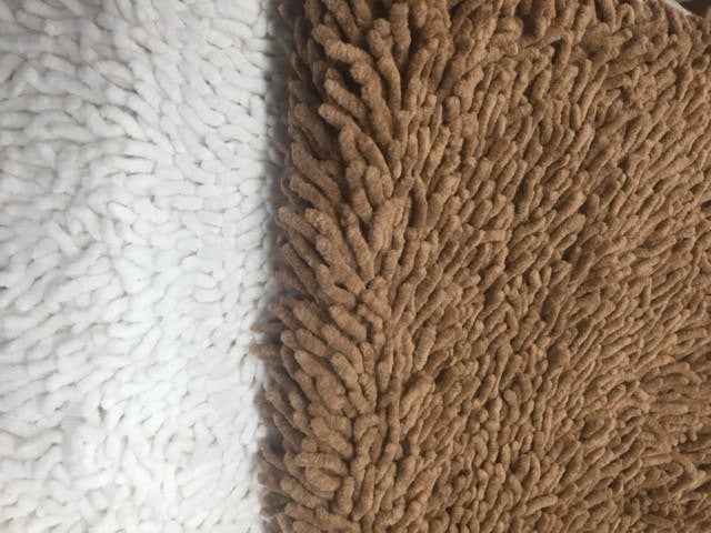 Tache Solid Brown Camel 100% Cotton Chenille Runner, Doormats, All Area Rug