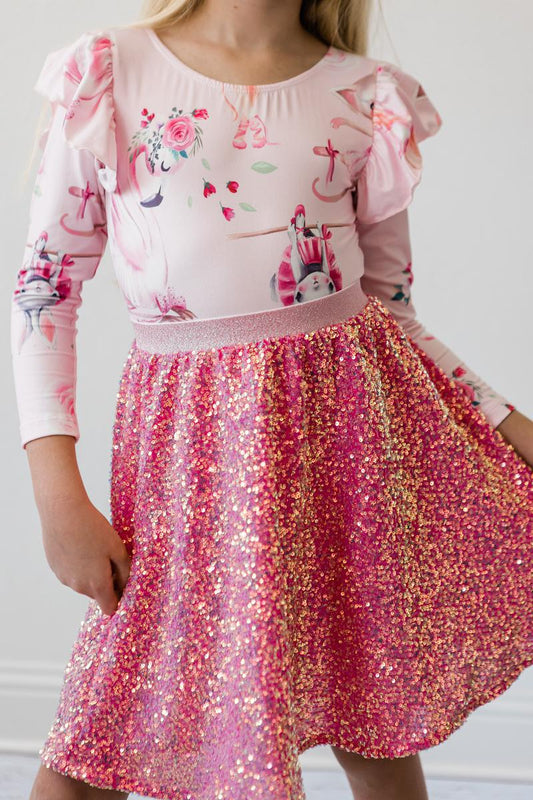 SALE Ballet Beauties L/S Flutter Sleeve Leotard