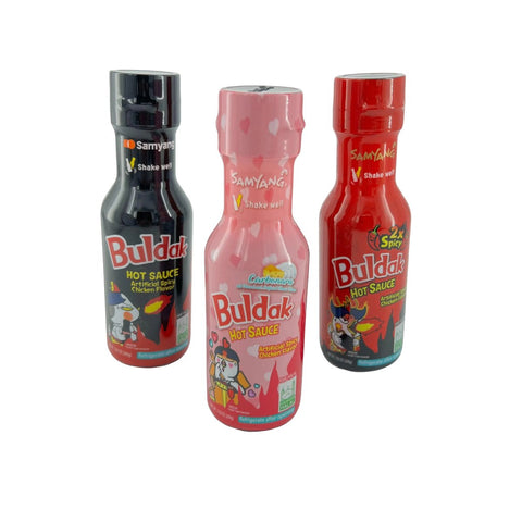 Samyang Hot Sauce Bottle for Buldak Ramen, Spicy Carbo Chicken Flavor Sauce 7.05 oz