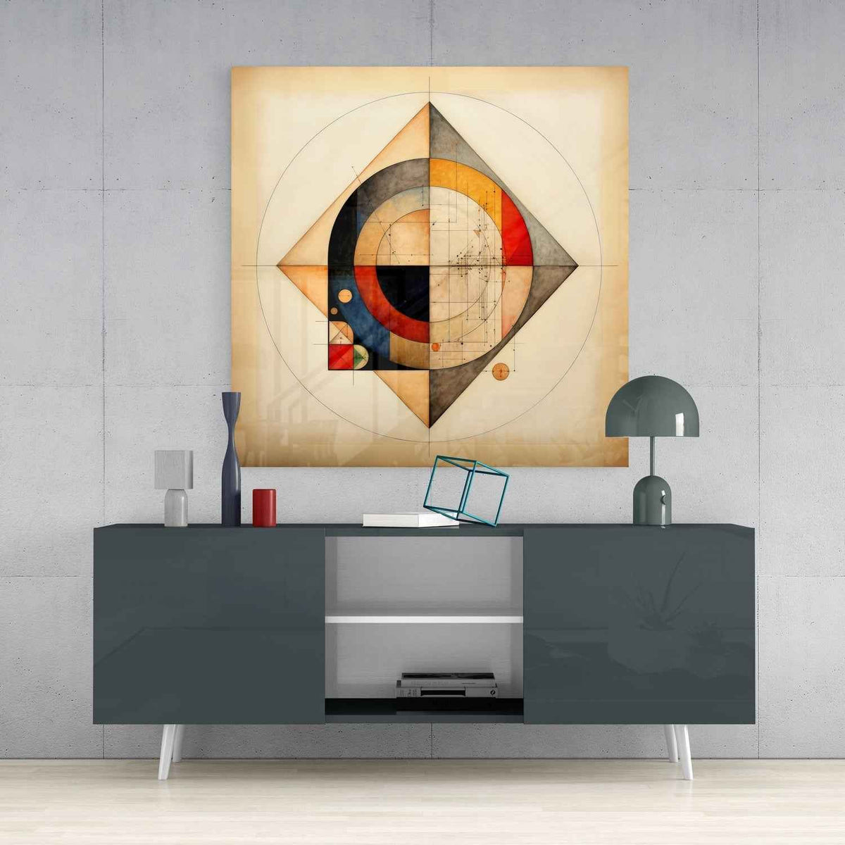 Shapes Glass Wall Art|| Designer's Collection