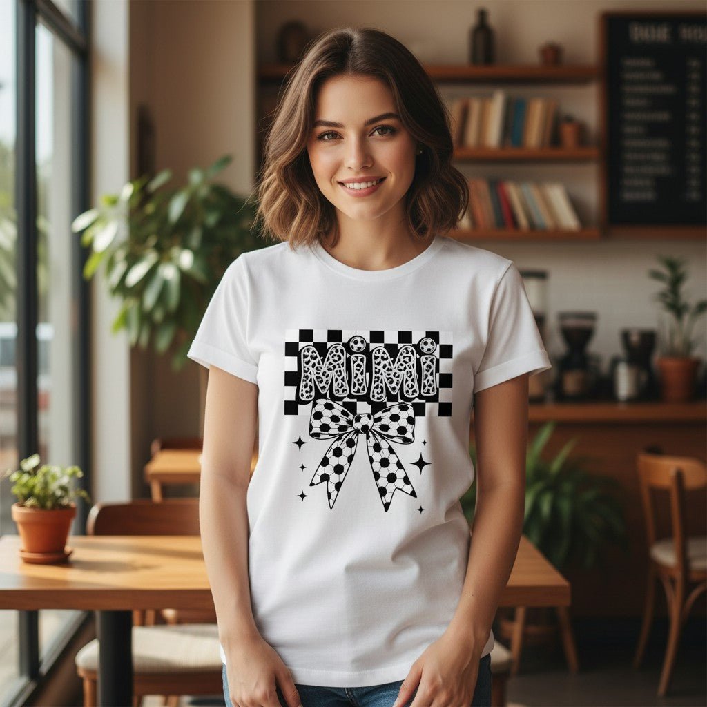 Soccer Mimi T-Shirt 100% Cotton Grandmother Mothers Day Gift