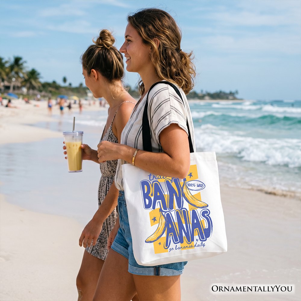 That’s Bananas Summer Tote Bag, Funny Tropical Fruit Gift Shopper