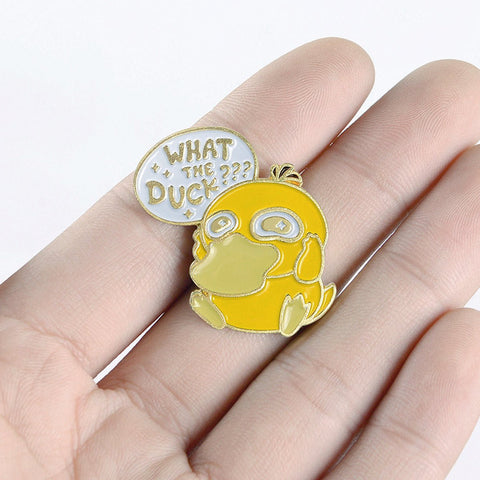 What the Duck Cute Yellow Ducky Enamel Pin