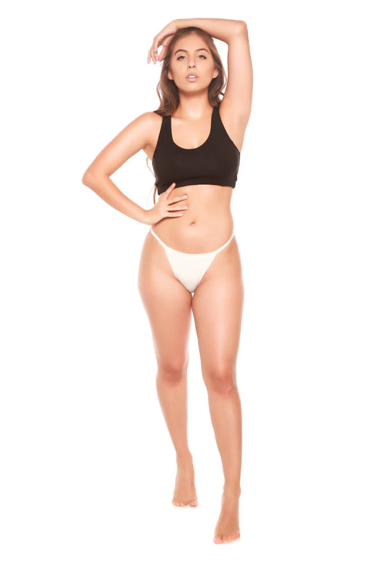 Women's Bamboo/Cotton Bikini Style Underwear Natural Color - 3-pack - Shaketea