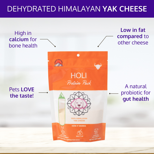 Dehydrated Himalayan Yak Cheese Dog Food Topper - Shaketea