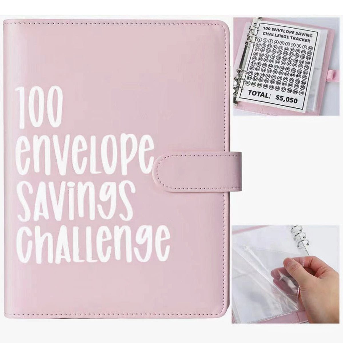 100 Envelope Saving Challenge, Fun Easy Cash Budget Saving Challenge Book Binder