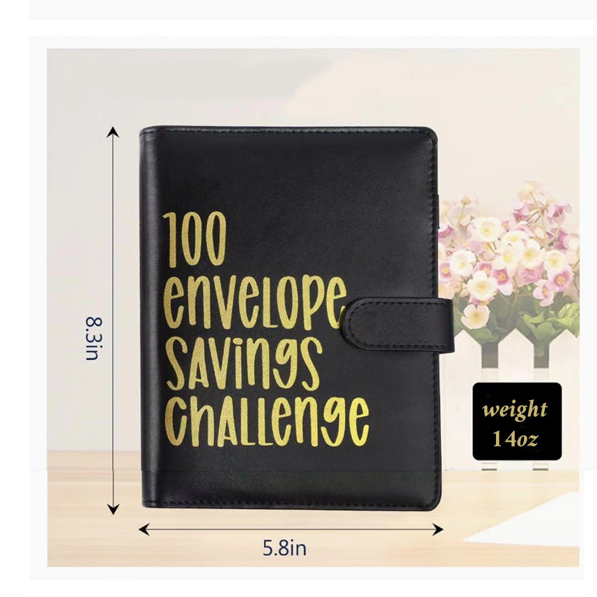 100 Envelope Saving Challenge, Fun Easy Cash Budget Saving Challenge Book Binder