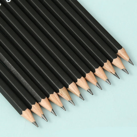 12 ct Hexagonal Wood Pencils Pre-Sharpened with Eraser