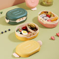 2 Compartment Petite Robot Spirit Snack Bento Box for Kids, Food Container for School and Travel, BPA Free