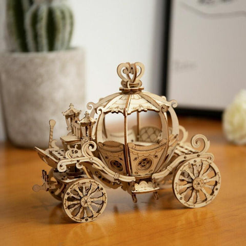 3D Wooden Puzzles | Robotime - Pumpkin Cart