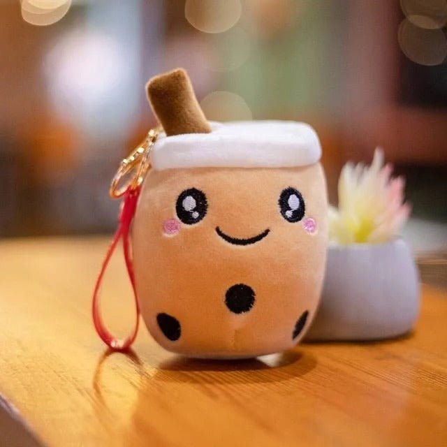 Boba Keychain Backpack Charm Keyring