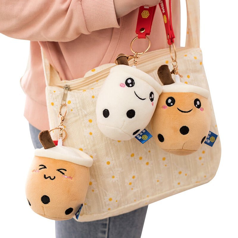 Boba Keychain Backpack Charm Keyring