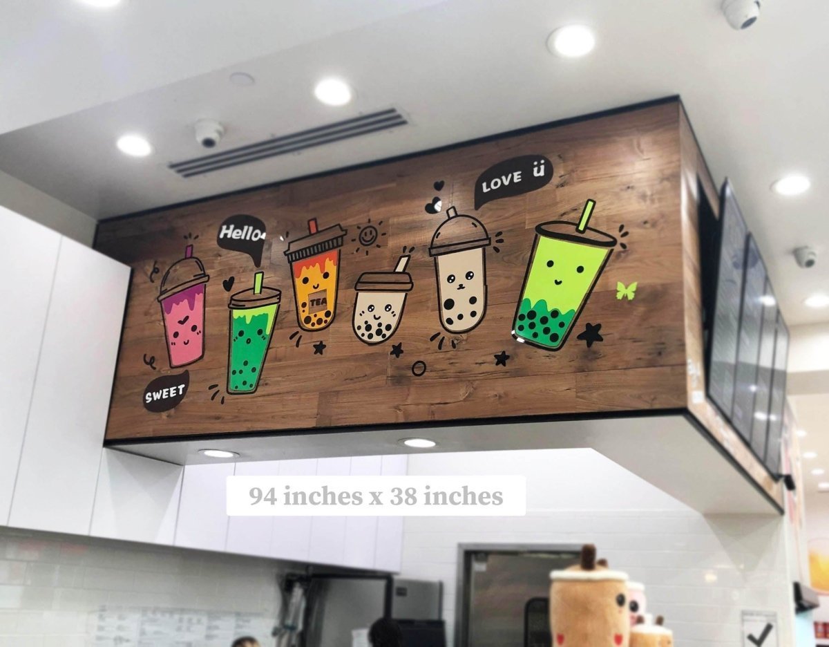 Boba Store Decor Fancy 3D Boba Decoration