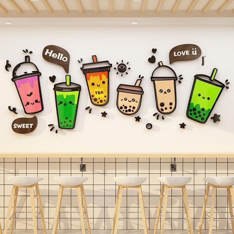 Boba Store Decor Fancy 3D Boba Decoration