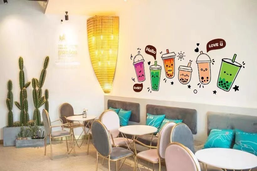 Boba Store Decor Fancy 3D Boba Decoration