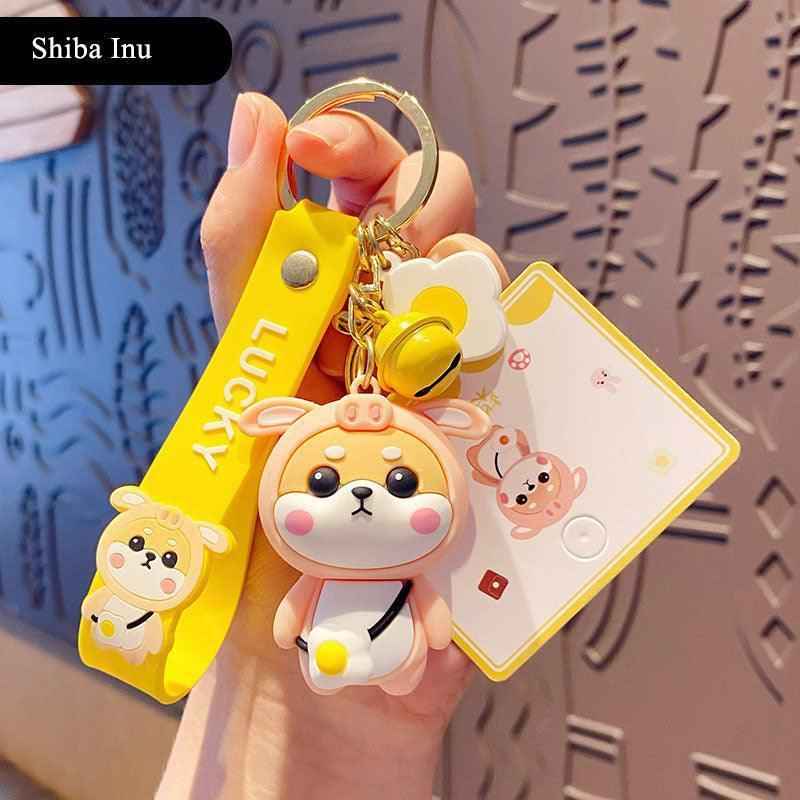 Shiba Inu Pig Key Ring for Dog Lovers and Cute Gift Ideas