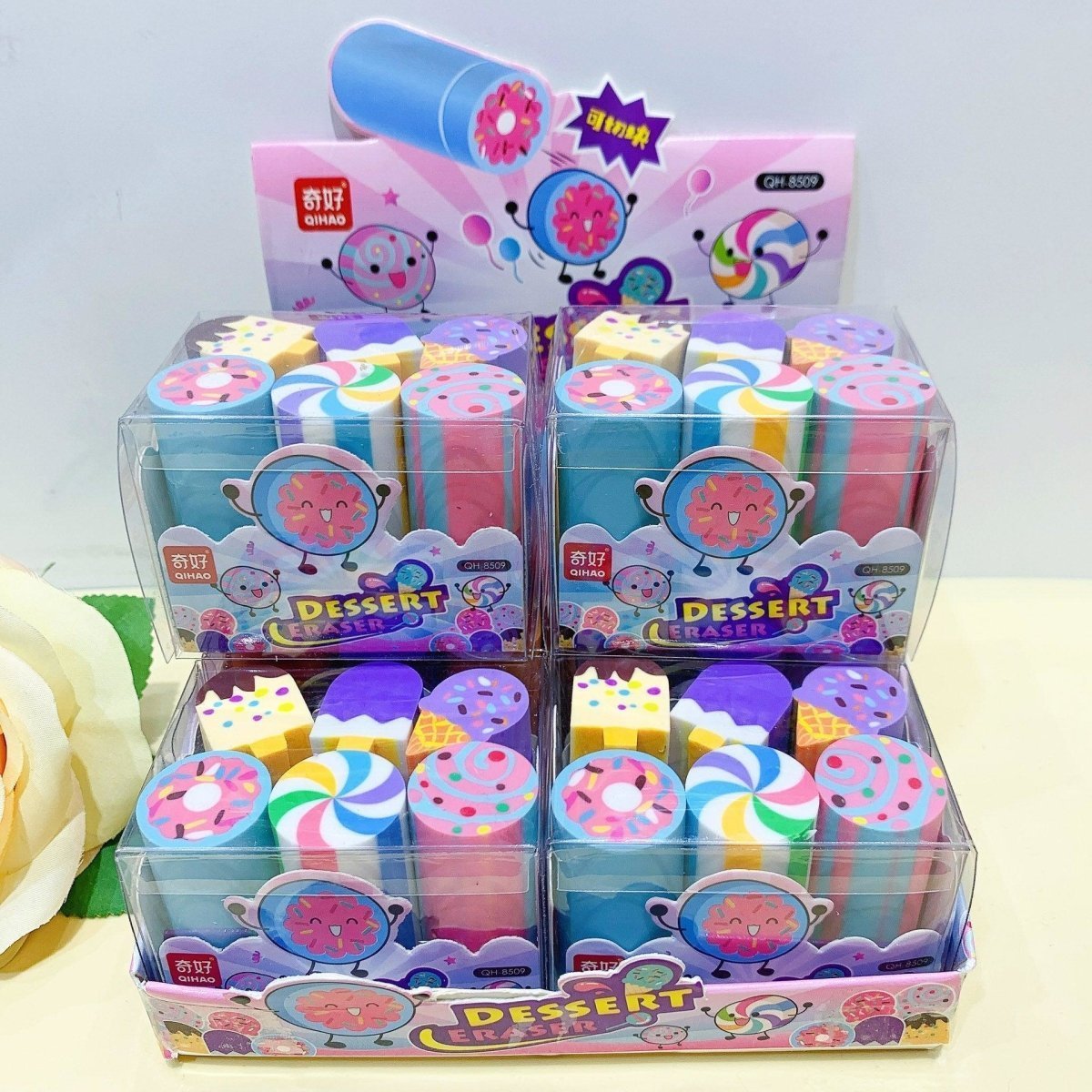 Cute Pencil Erasers for Kids Sushi Dessert Sport Erasers Party Fillers