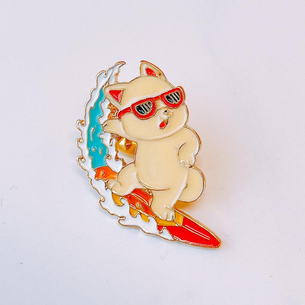 Japanese Kishu inu Dog Enamel Pin