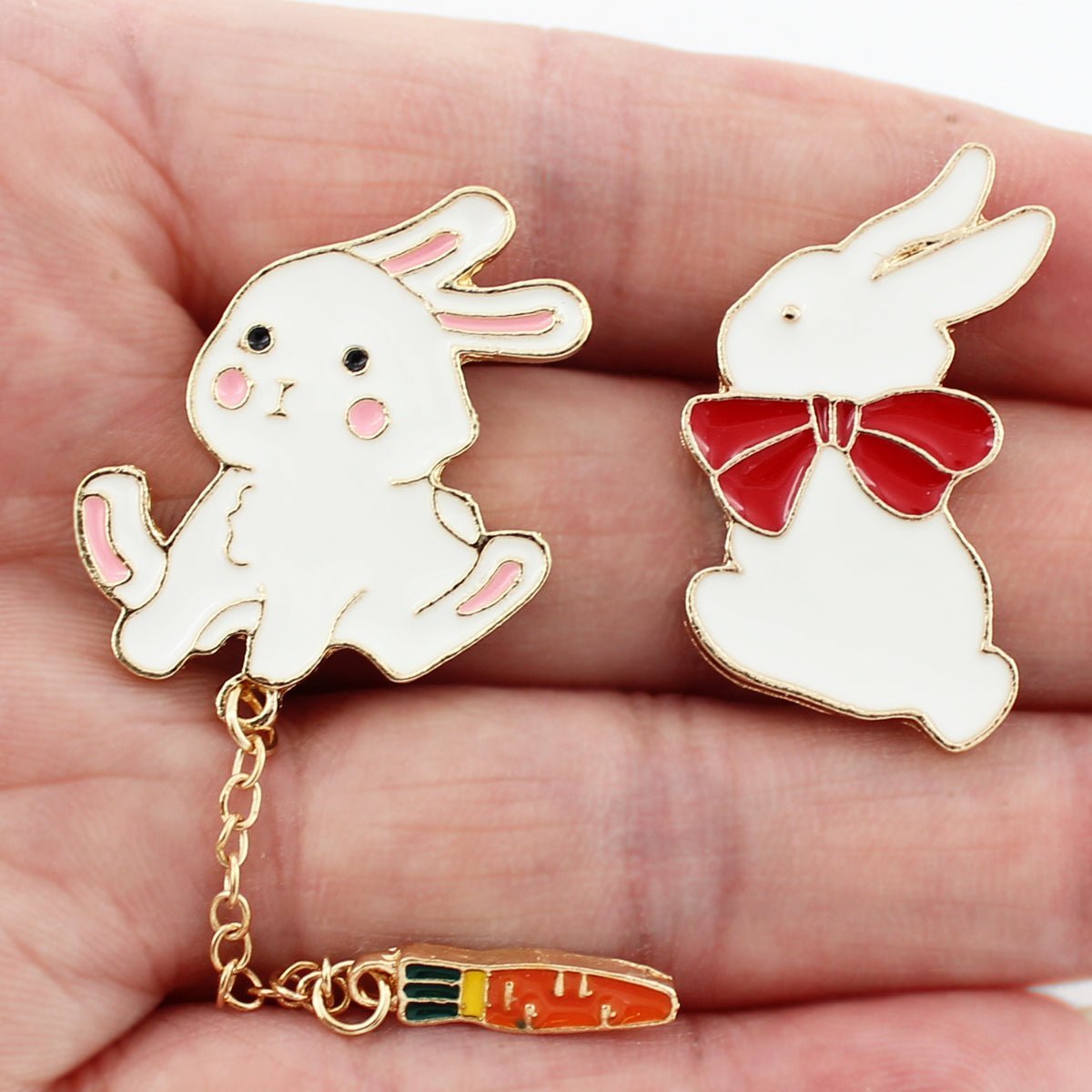Rabbit Enamel Pins