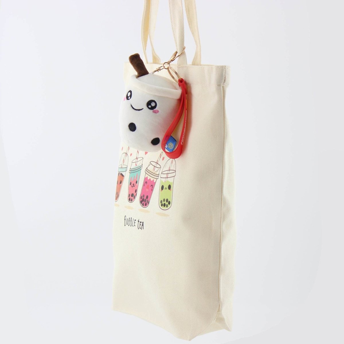 Tote Bag Boba Design with a Boba Keychain