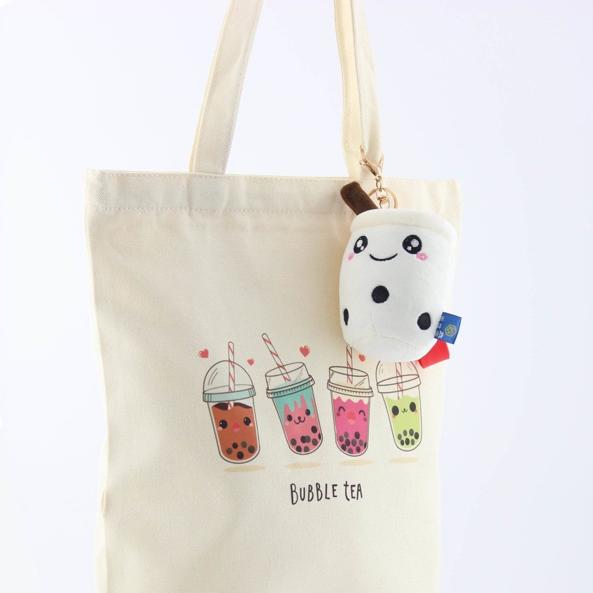 Tote Bag Boba Design with a Boba Keychain