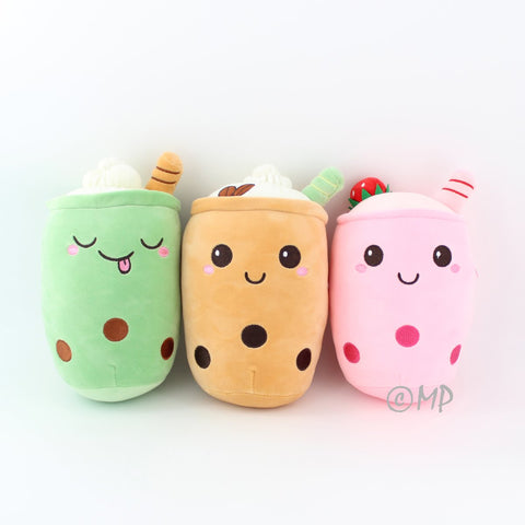 Boba Plush Squish Soft Cute Bubble Tea Stuffed Animal For Kids
