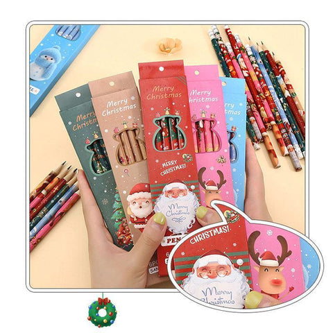 Christmas Pencils with Eraser