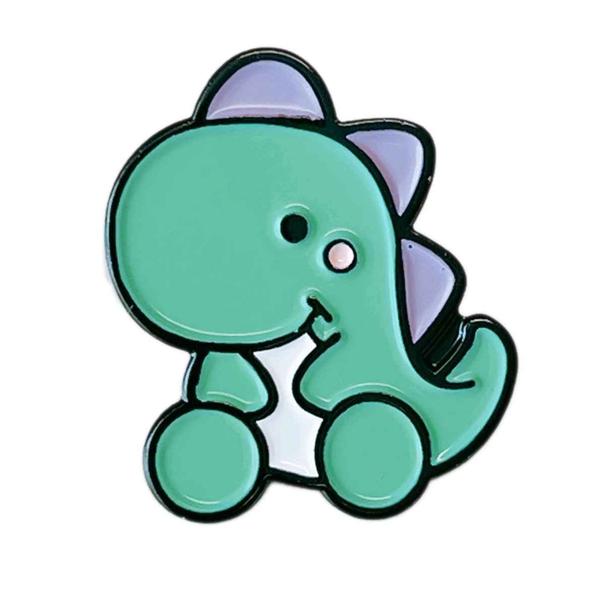 Adorable Jurassic Lapel Pin – Fun Dinosaur Accessory for Women