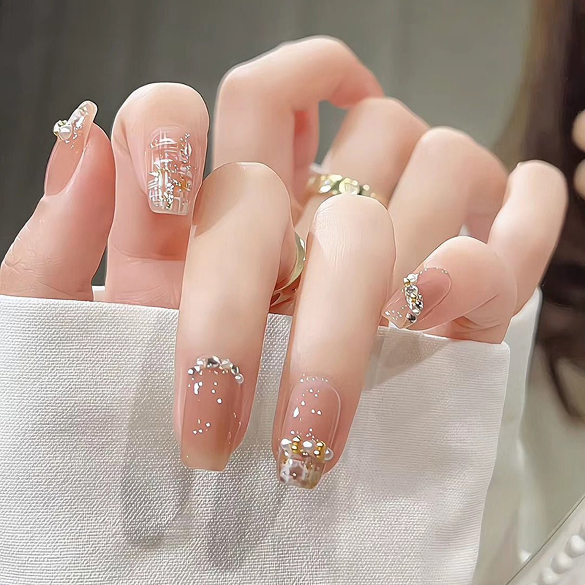 False Nails Luxury Full Cover 24 pcs Press on Nails
