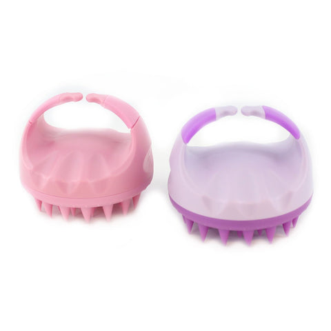Scalp Massager with Handle, Shampoo Brush, Soft Silicone Brush Hair Scrubber