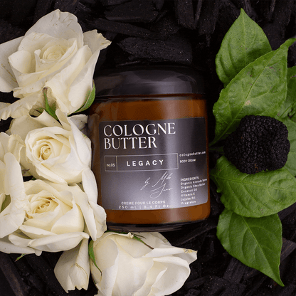 LEGACY – Luxury Fragrance Body Butter | Black Leather, Amber & Rose Cologne Scent Moisturizing Skin Butter | Cologne Butter