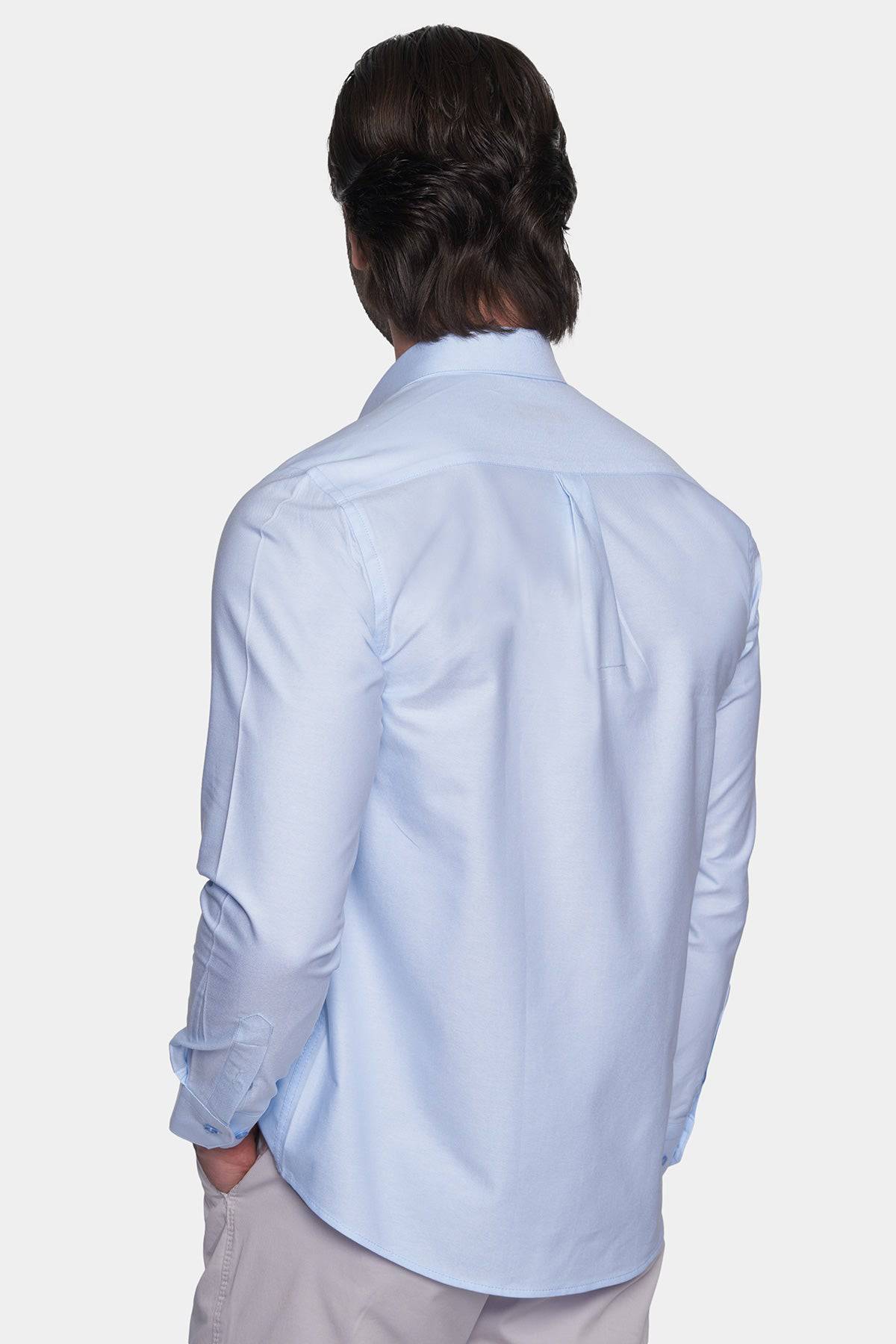Premium Cotton Dress Shirt (Sky)