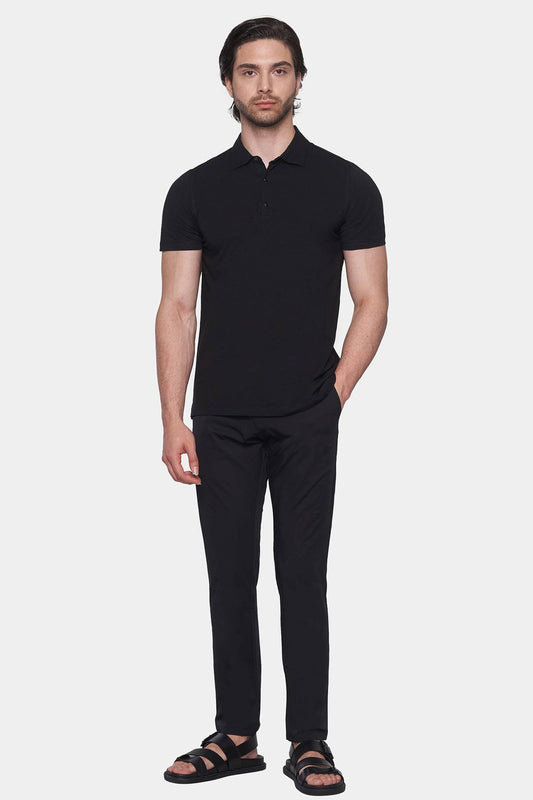 The Mercerized Cotton Polo (Black) - Shaketea