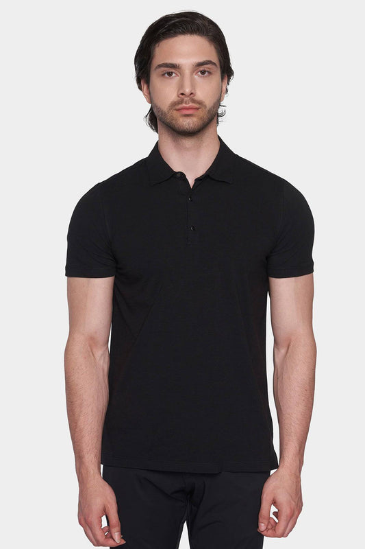 The Mercerized Cotton Polo (Black) - Shaketea