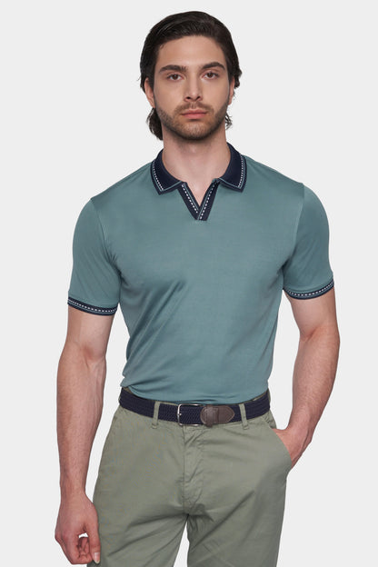 The Mercerized Cotton Open Polo (Racing Green)