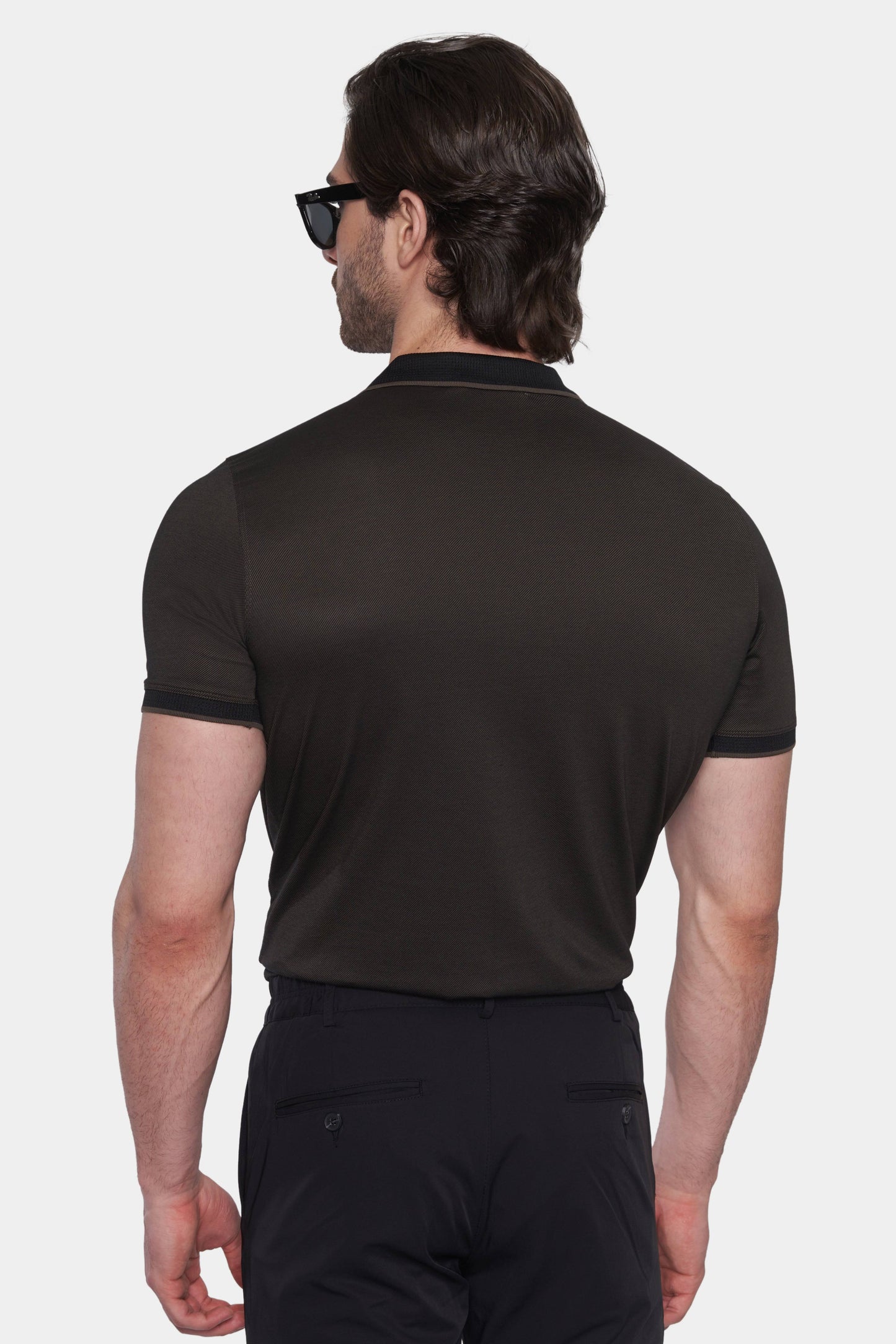 The Mercerized Cotton Polo (Charcoal)