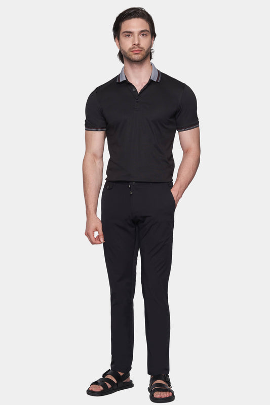 The Mercerized Cotton Polo (Crown Black) - Shaketea